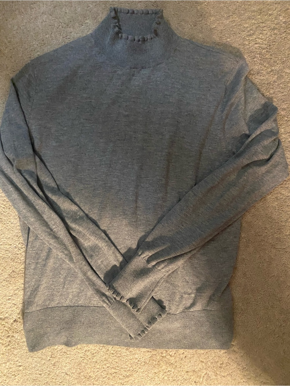 H&M Womens  Light Gray Turtleneck Sweater